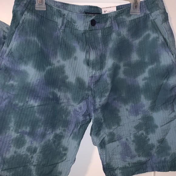 Men’s M Blue Tie Dye Matching Shirts & Shorts Set - Picture 7 of 14